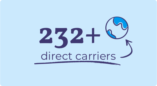 Circled '232+ direct carriers'