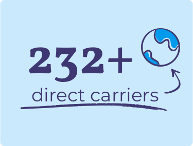 Circled '232+ direct carriers'